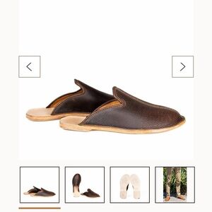 Saddleback Leather Co Barefoot Slip-On Mule Dark Coffee Brown